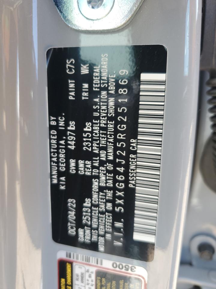 2024 Kia K5 Gt Line VIN: 5XXG64J25RG251869 Lot: 70510105