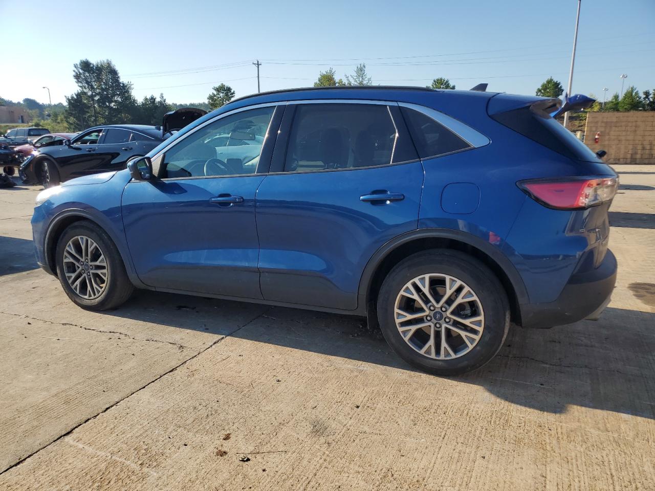 2022 Ford Escape Sel blue null gas 1FMCU0H64NUB92061 photo #3