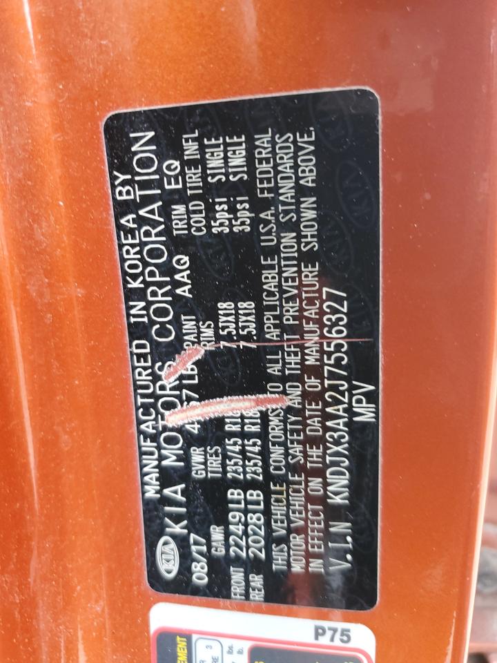 2018 Kia Soul ! VIN: KNDJX3AA2J7556327 Lot: 67409065