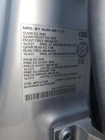 2019 AUDI Q8 PRESTIGE