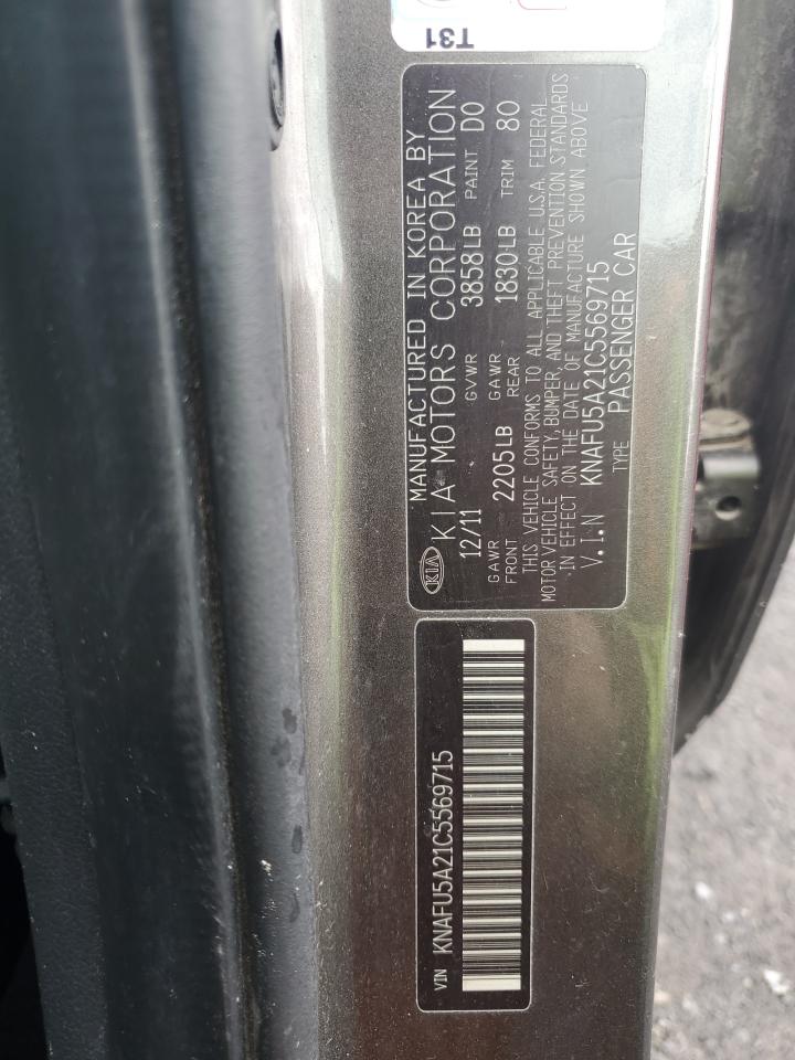 2012 Kia Forte Ex VIN: KNAFU5A21C5569715 Lot: 68613295