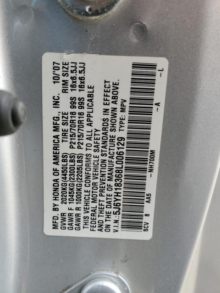 2008 Honda Element Lx VIN: 5J6YH18368L006129 Lot: 66433855