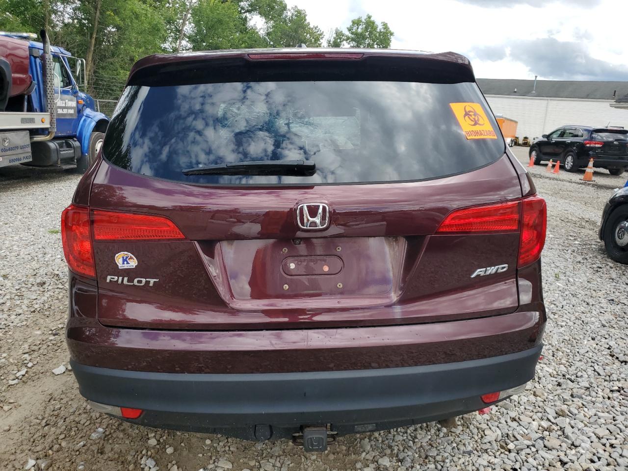 2017 Honda Pilot Exl VIN: 5FNYF6H89HB053713 Lot: 70306105