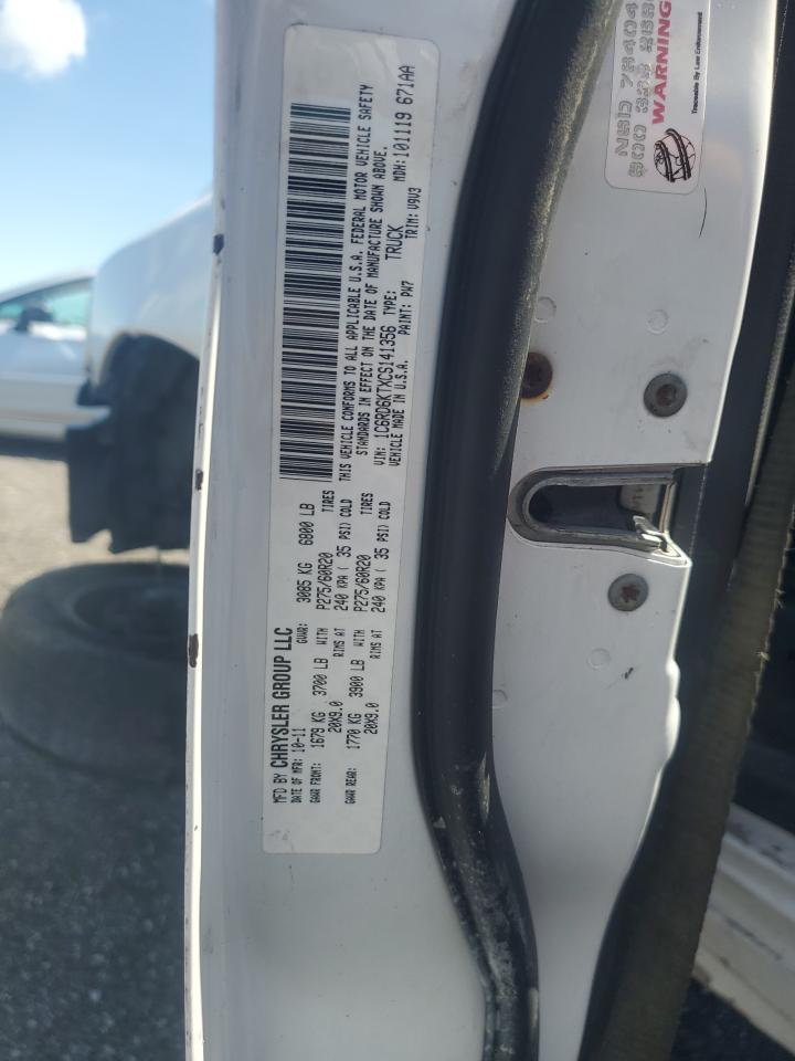 2012 Dodge Ram 1500 St VIN: 1C6RD6KTXCS141356 Lot: 69072315