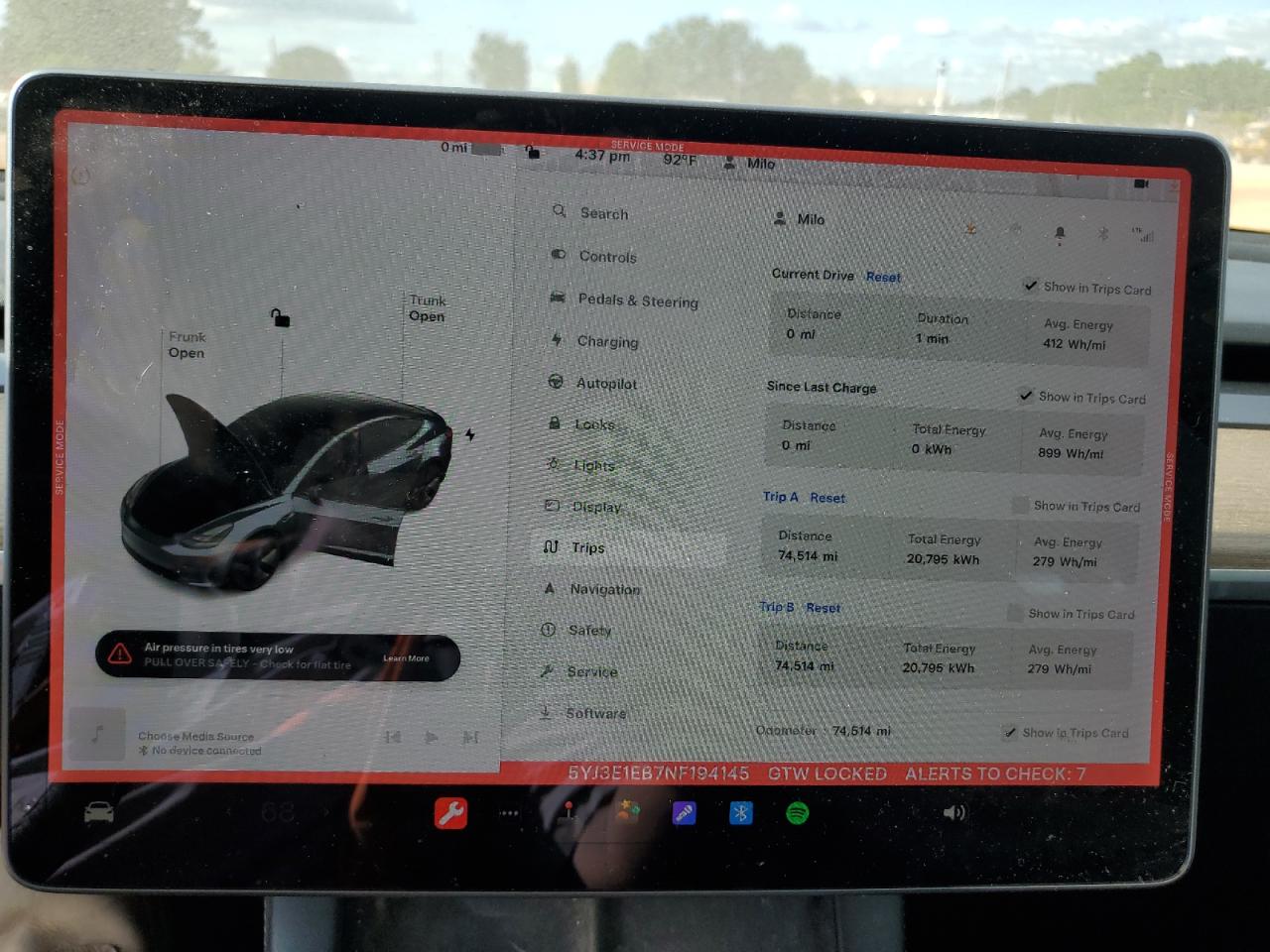 2022 Tesla Model 3 VIN: 5YJ3E1EB7NF194145 Lot: 67733485