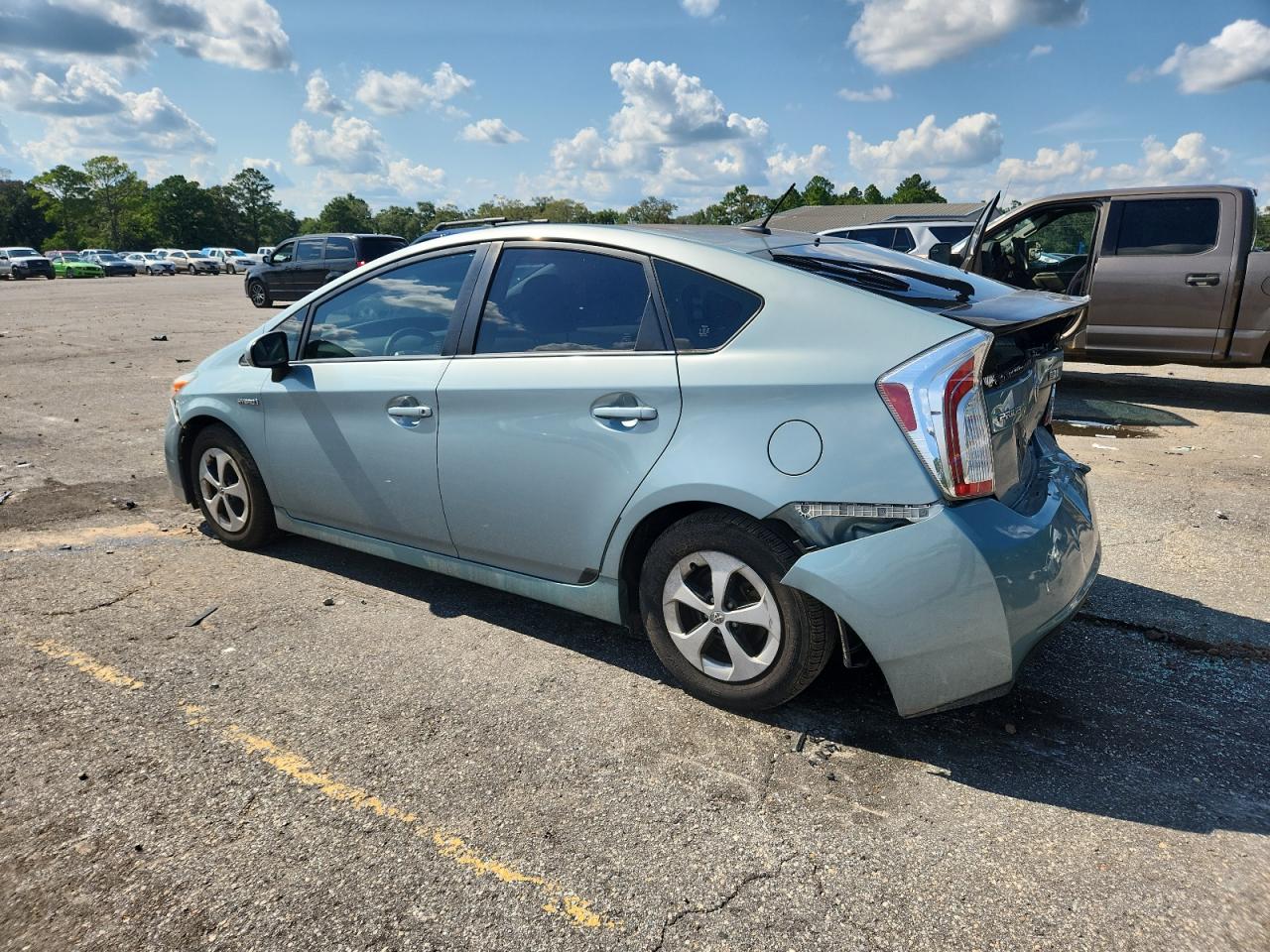 2014 Toyota Prius blue null hybrid JTDKN3DU2E1796535 photo #3