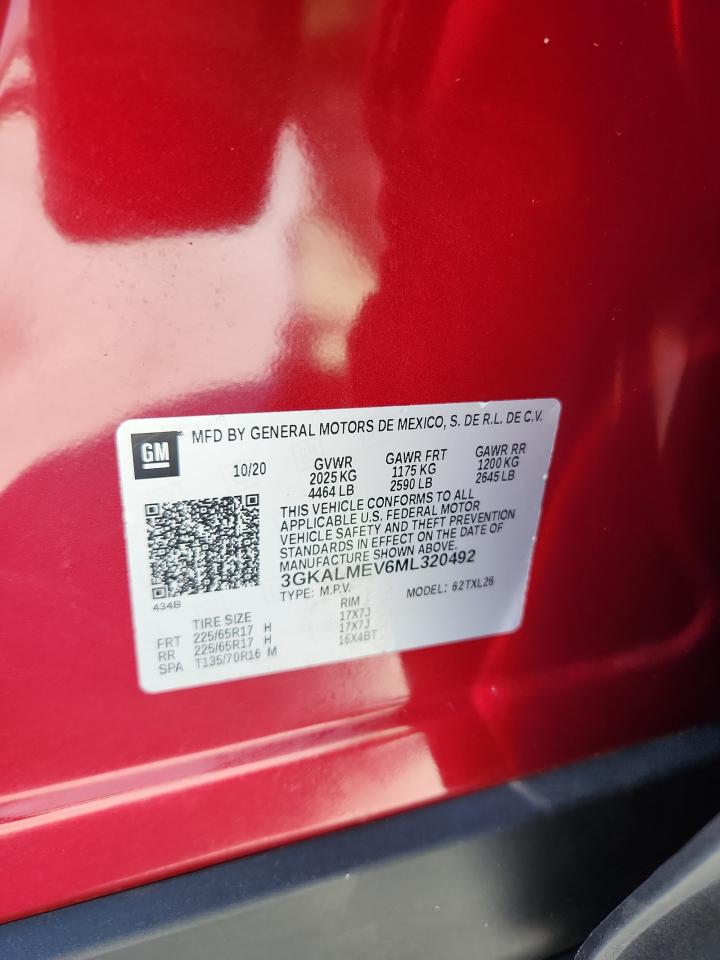 2021 GMC Terrain Sle VIN: 3GKALMEV6ML320492 Lot: 70491295