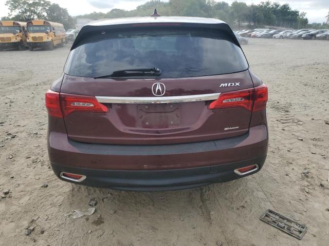  ACURA MDX 2016 Бордовый