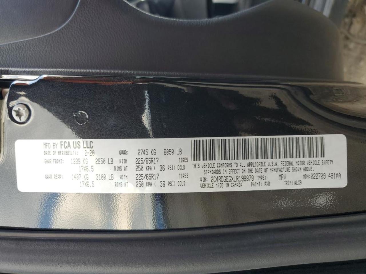 2020 Dodge Grand Caravan Gt VIN: 2C4RDGEGXLR198879 Lot: 70761035