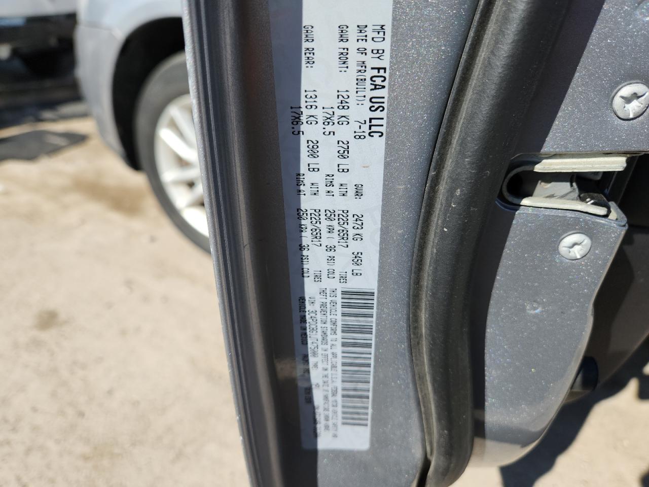 2018 Dodge Journey Sxt VIN: 3C4PDCBG1JT475000 Lot: 69967435