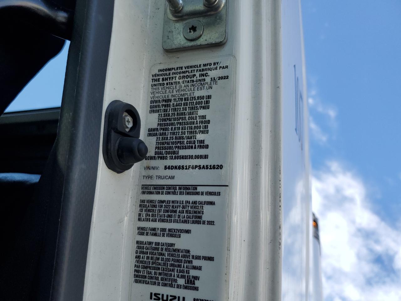 2023 Isuzu Ftr VIN: 54DK6S1F4PSA51620 Lot: 70331775