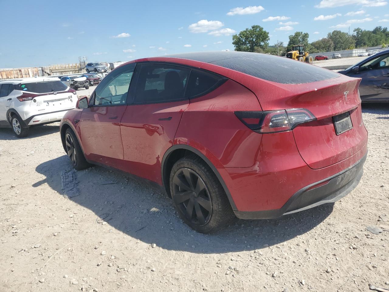 2021 Tesla Model Y red null electric 5YJYGDEEXMF259032 photo #3