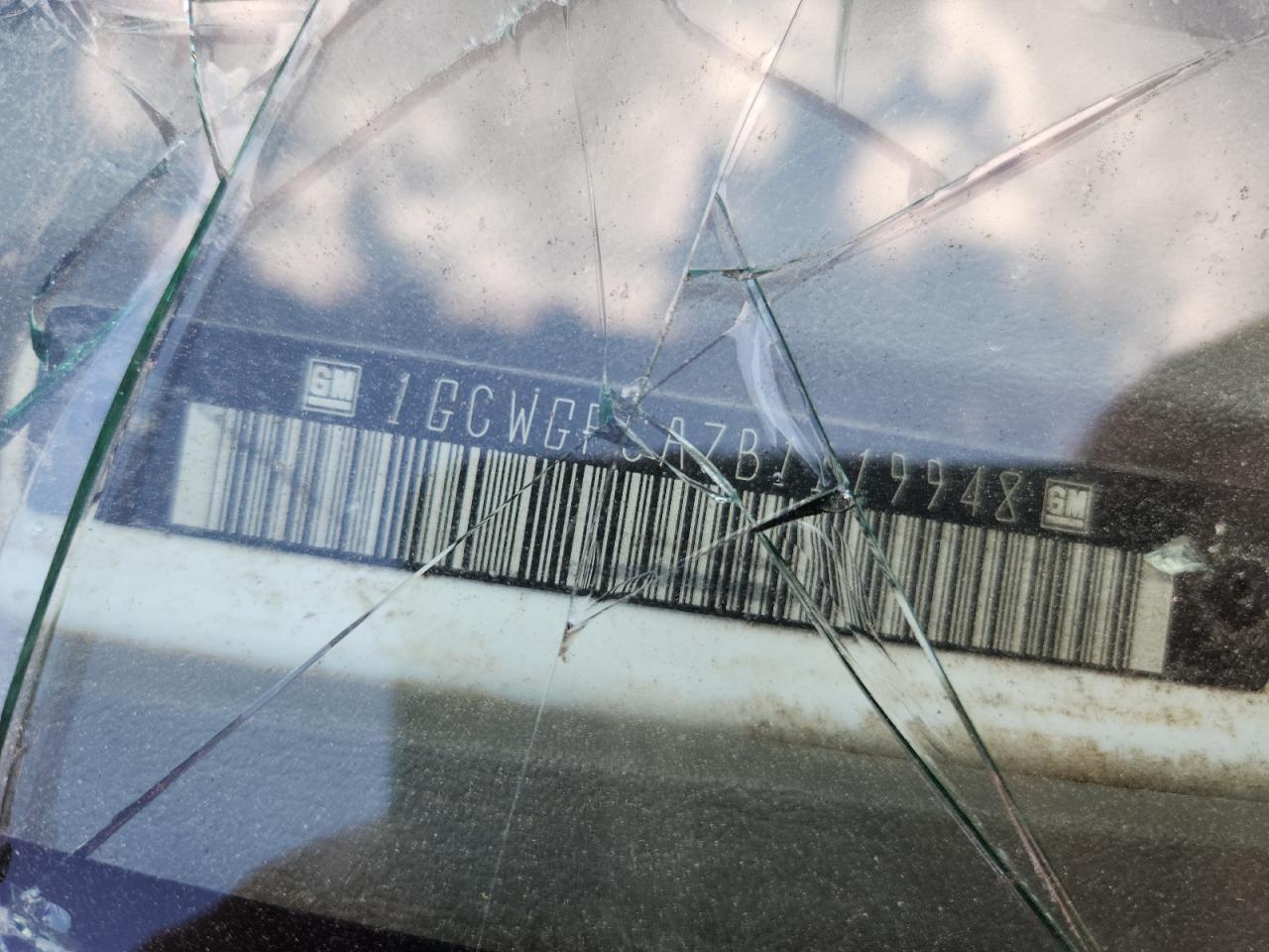 2011 Chevrolet Express G2500 VIN: 1GCWGFCA7B1119948 Lot: 67278225