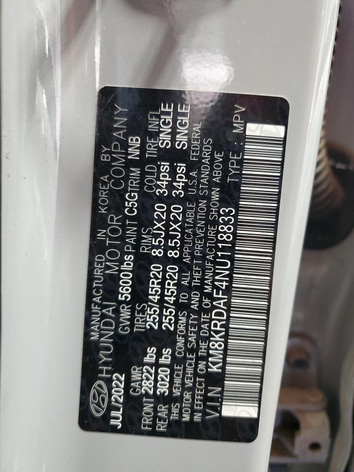 2022 Hyundai Ioniq 5 Limited VIN: KM8KRDAF4NU118833 Lot: 70930755