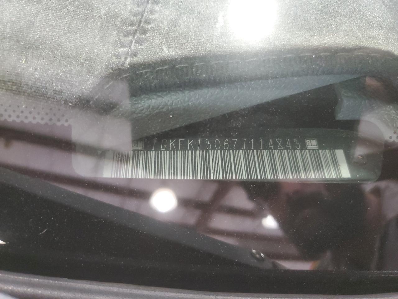 2007 GMC Yukon VIN: 1GKFK13067J114843 Lot: 70111895