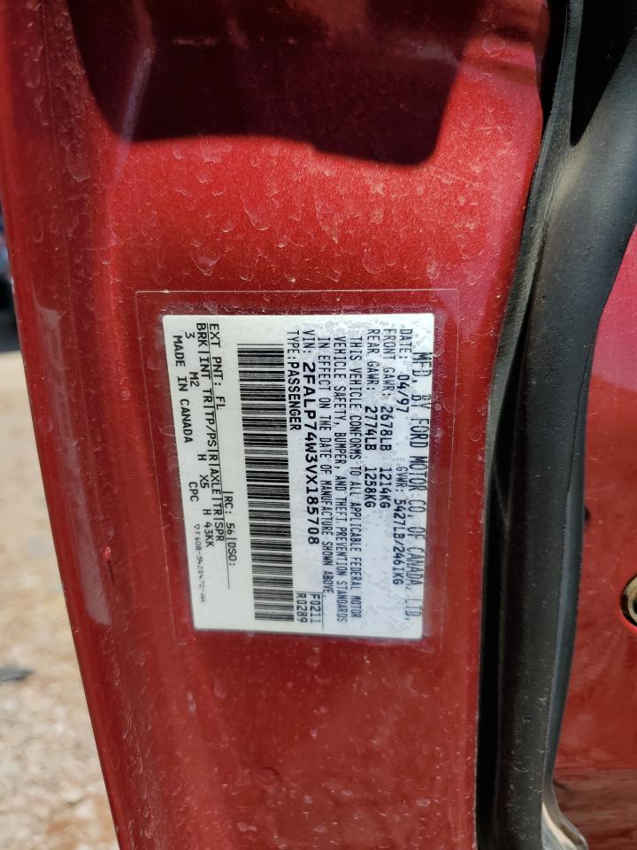 1997 Ford Crown Victoria Lx VIN: 2FALP74W3VX185708 Lot: 70333845