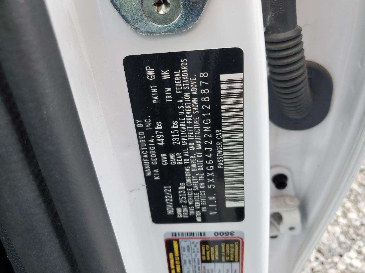 2022 Kia K5 Gt Line VIN: 5XXG64J22NG128878 Lot: 69621455