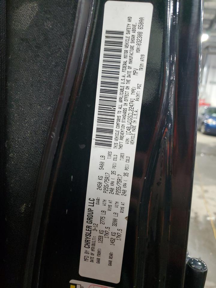 2012 Jeep Wrangler Unlimited Sport VIN: 1C4BJWDG5CL224741 Lot: 68662615