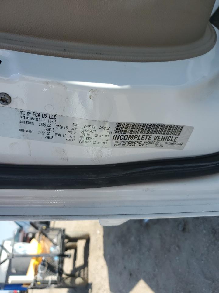 2017 Dodge Grand Caravan Se VIN: 2C7WDGBG5HR618355 Lot: 70754235