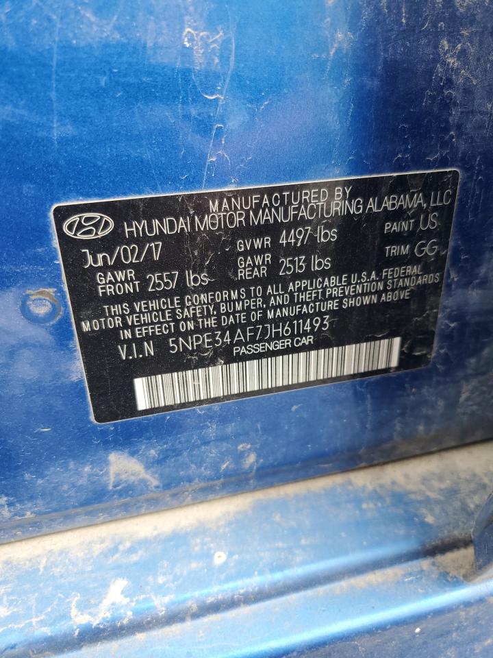 2018 Hyundai Sonata Sport VIN: 5NPE34AF7JH611493 Lot: 71009005