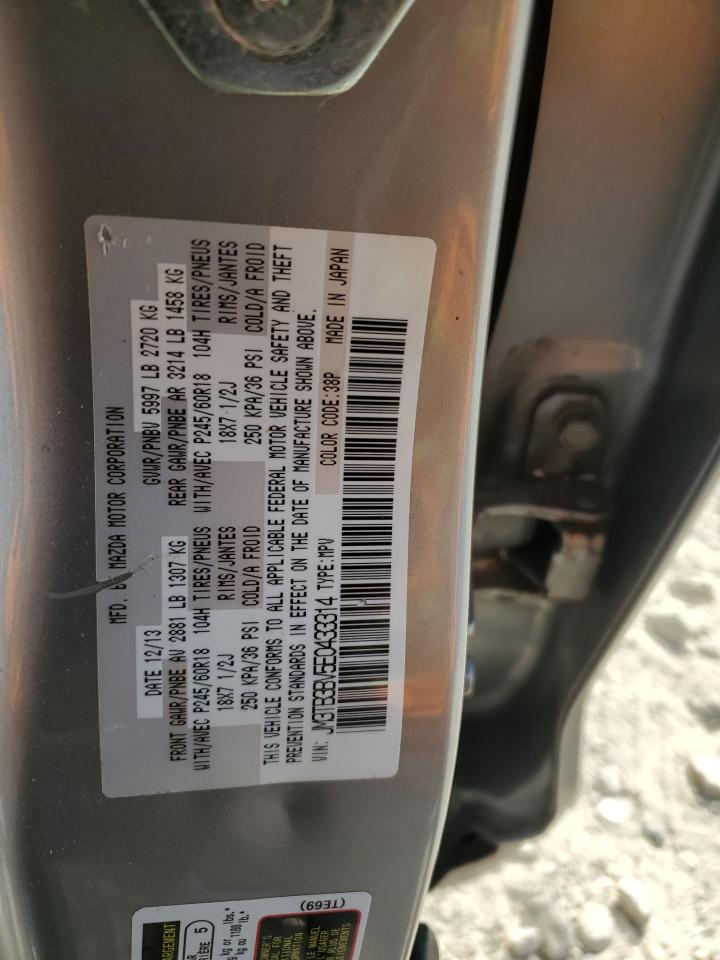 2014 Mazda Cx-9 Sport VIN: JM3TB3BV5E0433314 Lot: 68707965