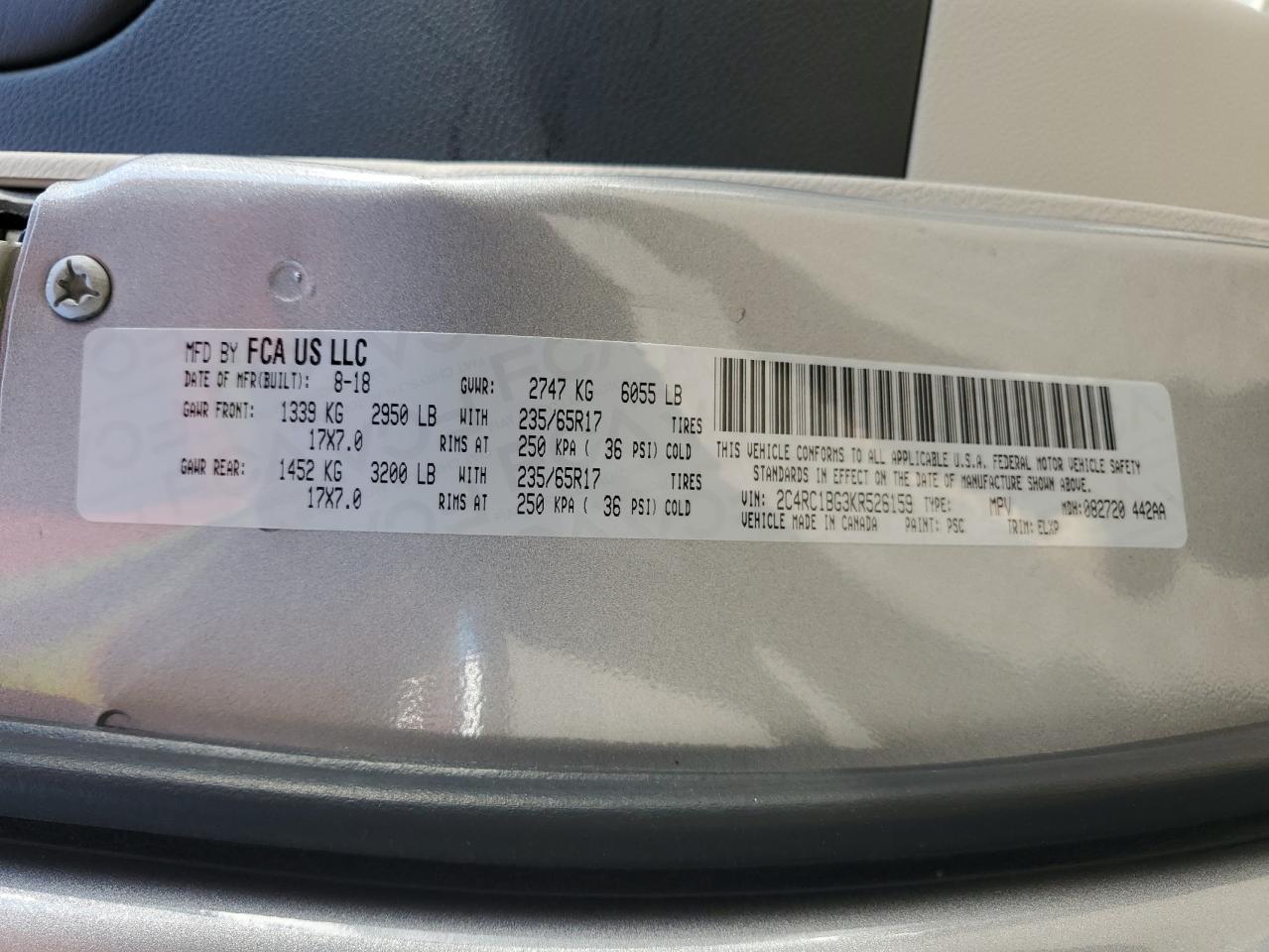 2019 Chrysler Pacifica Touring L VIN: 2C4RC1BG3KR526159 Lot: 68435365