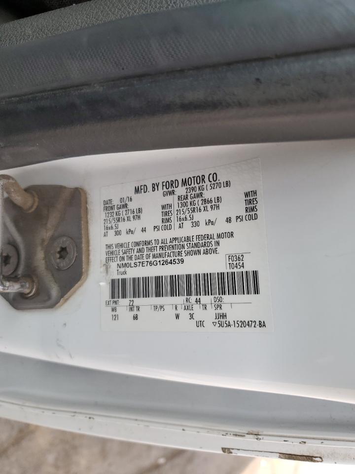 2016 Ford Transit Connect Xl VIN: NM0LS7E76G1264539 Lot: 71070545