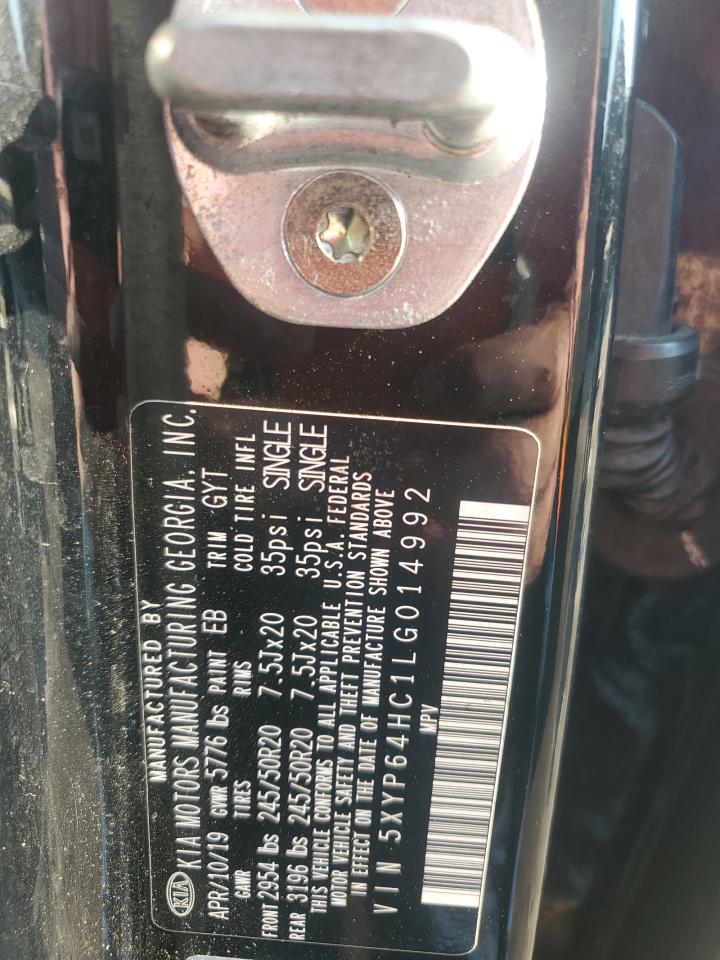 2020 Kia Telluride S VIN: 5XYP64HC1LG014992 Lot: 69633895