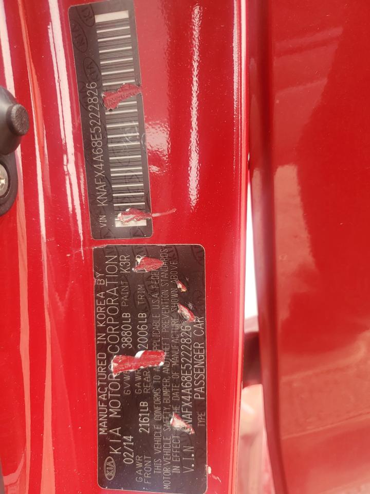 2014 Kia Forte Lx VIN: KNAFX4A68E5222826 Lot: 67945125