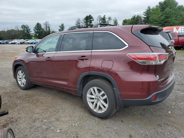 Parquets TOYOTA HIGHLANDER 2016 Maroon