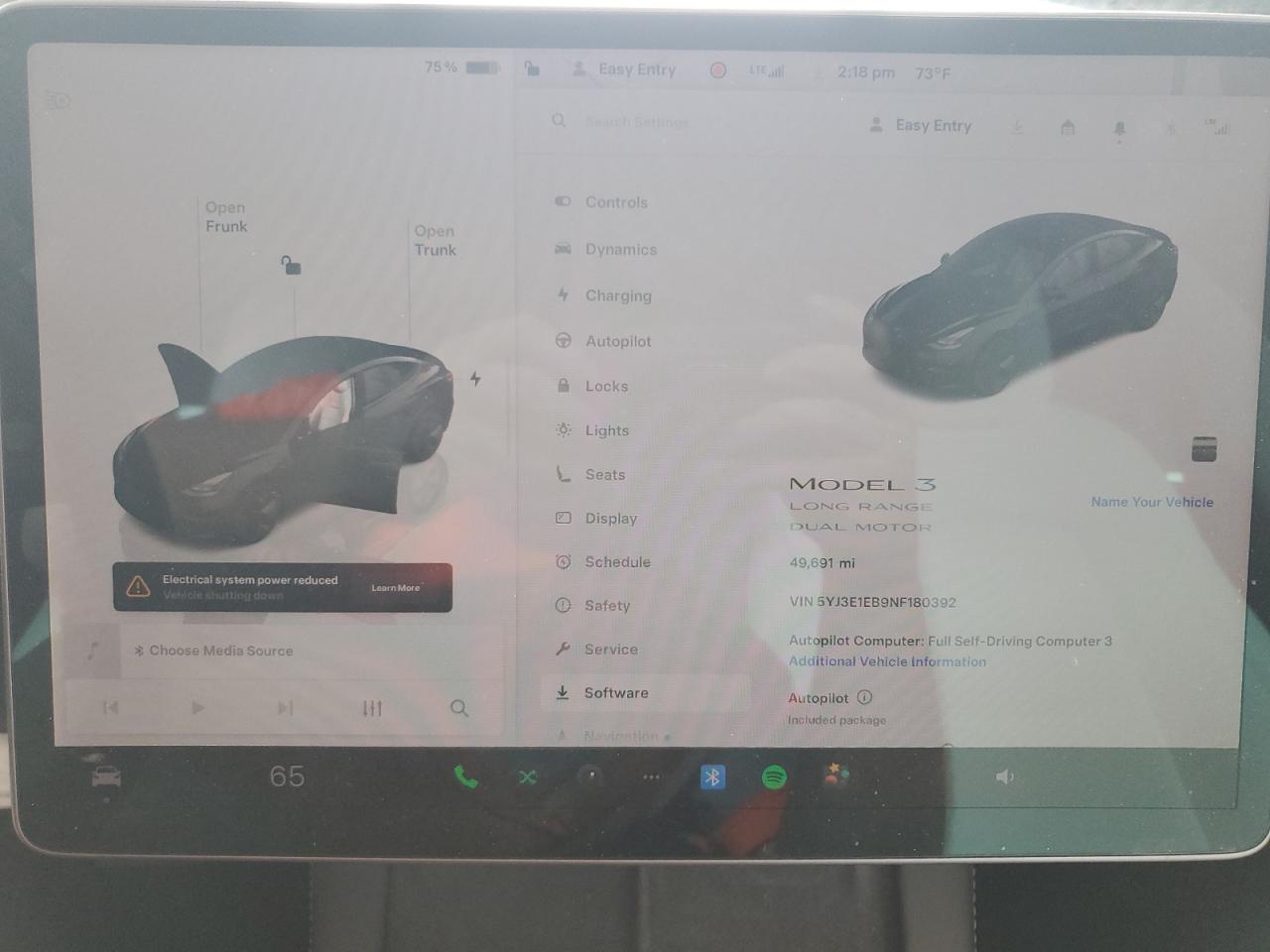 2022 Tesla Model 3 VIN: 5YJ3E1EB9NF180392 Lot: 66862615