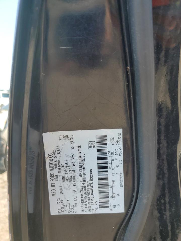 2007 Ford Explorer Eddie Bauer VIN: 1FMEU64E47UB32308 Lot: 67855735