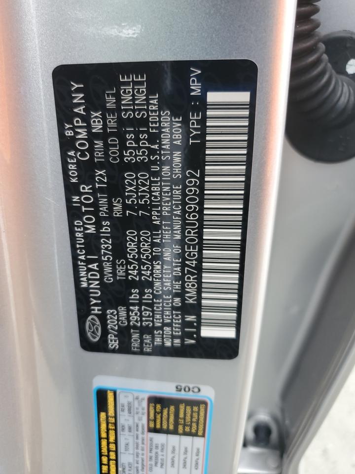 2024 Hyundai Palisade Calligraphy VIN: KM8R74GE0RU690992 Lot: 67762635