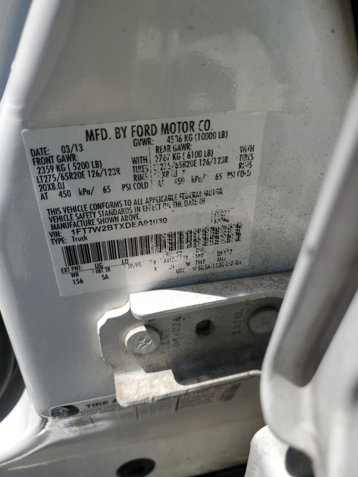 2013 Ford F250 Super Duty VIN: 1FT7W2BTXDEA91030 Lot: 68365415