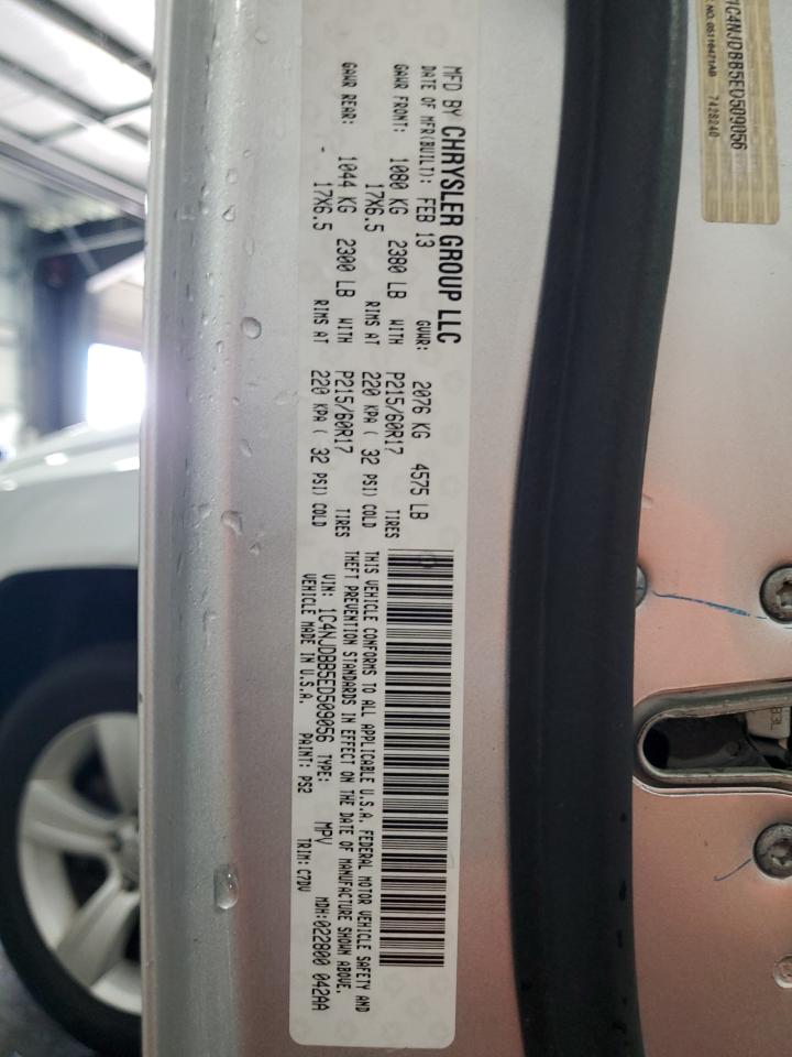 2014 Jeep Compass Sport VIN: 1C4NJDBB5ED509056 Lot: 70156825