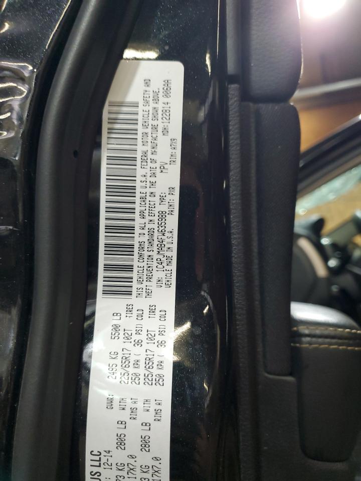 2015 Jeep Cherokee Sport VIN: 1C4PJMAB4FW635988 Lot: 69637875