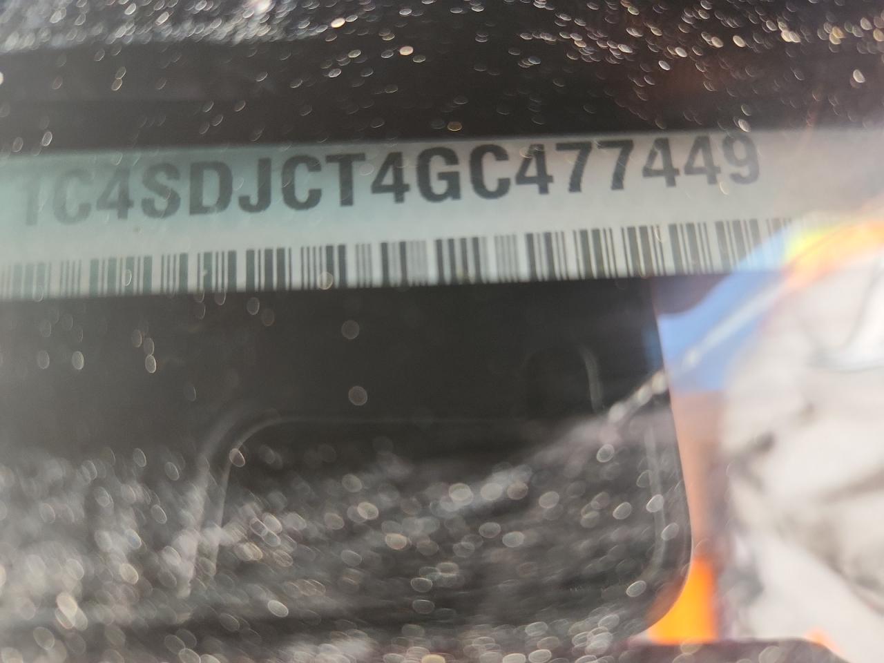 2016 Dodge Durango R/T VIN: 1C4SDJCT4GC477449 Lot: 70474355