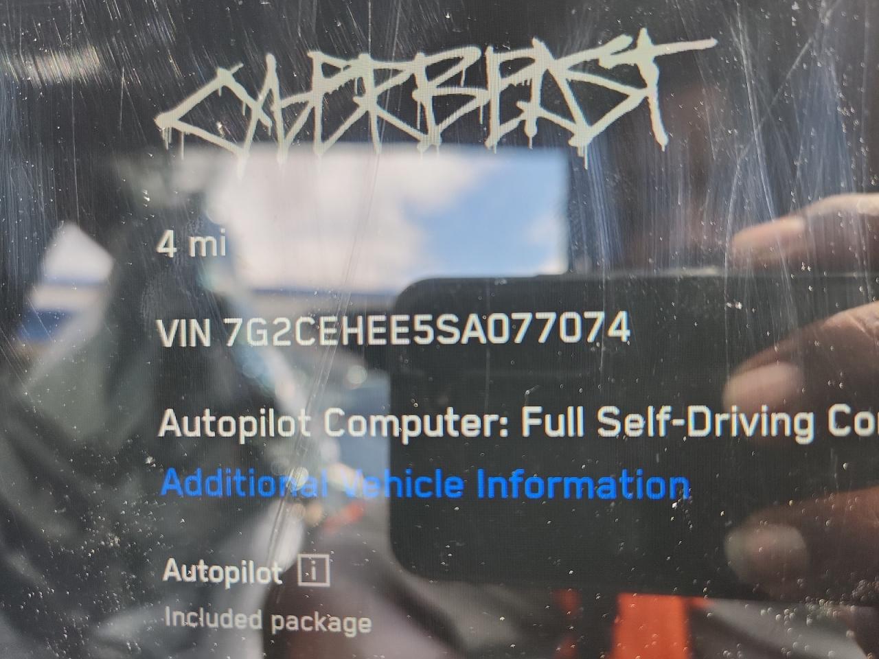 2025 Tesla Cybertruck VIN: 7G2CEHEE5SA077074 Lot: 69826955