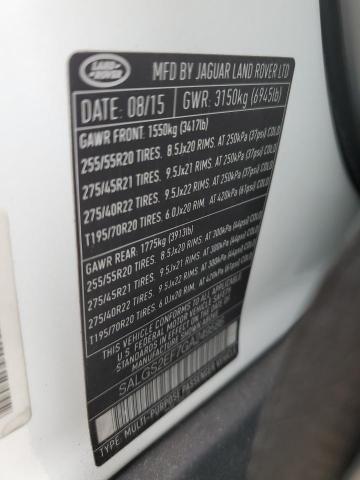 2016 LAND ROVER RANGE ROVER SUPERCHARGED  