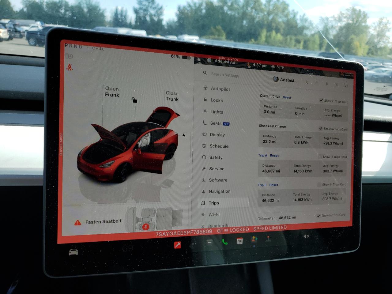 2023 Tesla Model Y VIN: 7SAYGAEE6PF785809 Lot: 68217675
