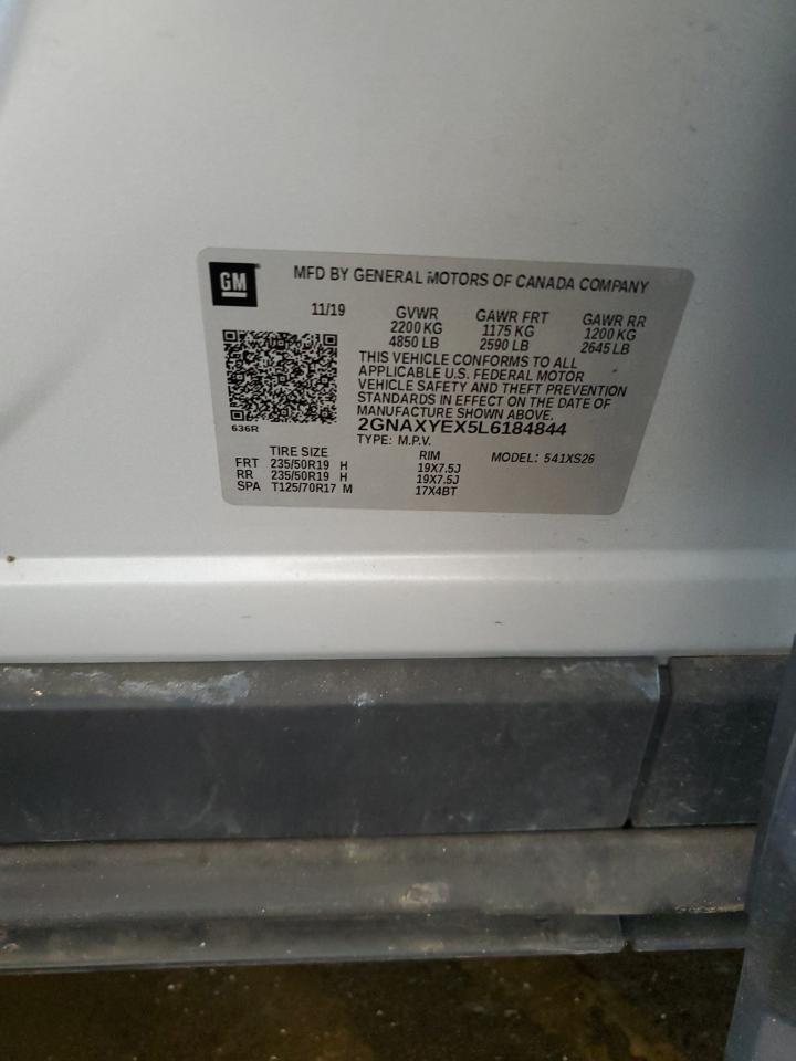 2020 Chevrolet Equinox Premier VIN: 2GNAXYEX5L6184844 Lot: 69975735