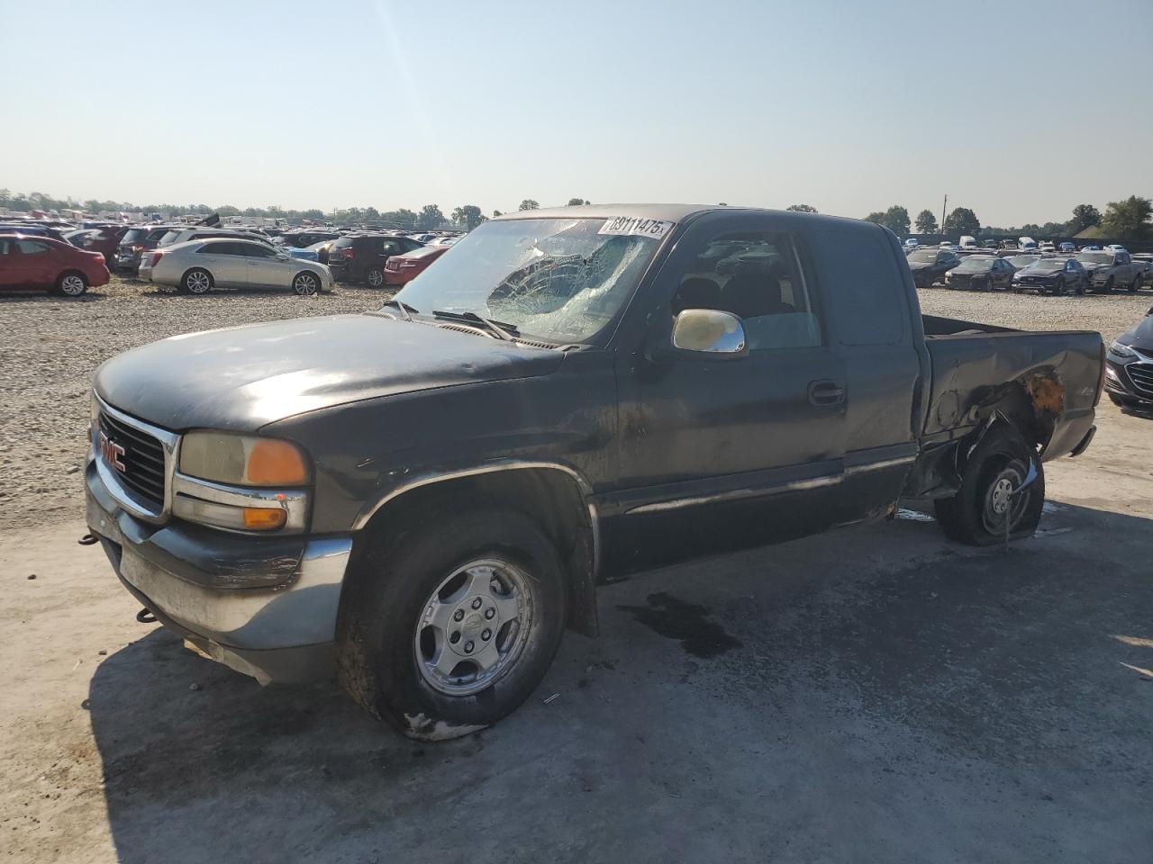 2001 GMC New Sierra K1500 blue null gas 1GTEK19T31Z128300 photo #1