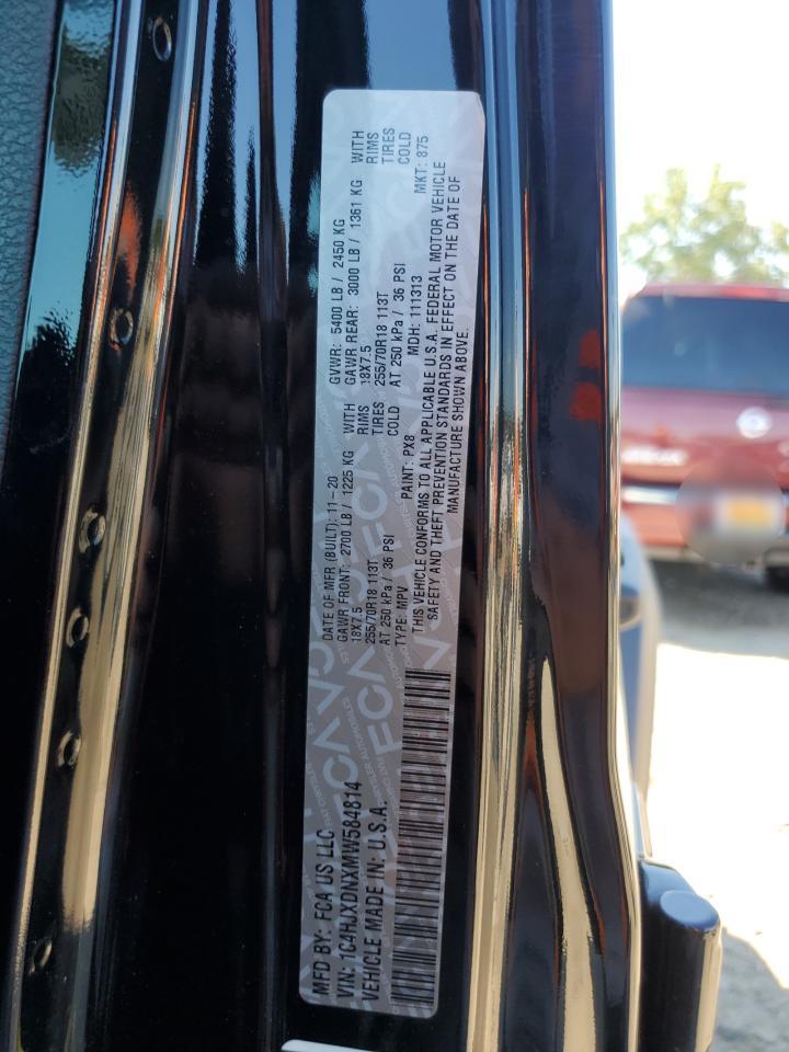 2021 Jeep Wrangler Unlimited Sport VIN: 1C4HJXDNXMW584814 Lot: 69967945