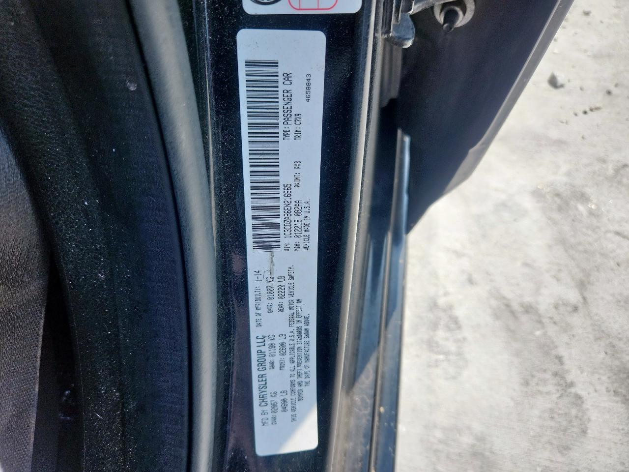 2014 Dodge Avenger Se VIN: 1C3CDZAB6EN216665 Lot: 67719375