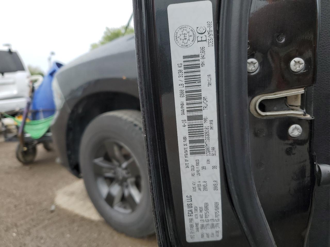 2016 Ram 1500 Sport VIN: 1C6RR7MT1GS326101 Lot: 68244335