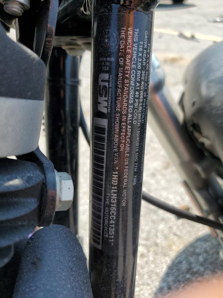 2012 Harley-Davidson Xl1200 Cp VIN: 1HD1LH316CC413511 Lot: 67217445