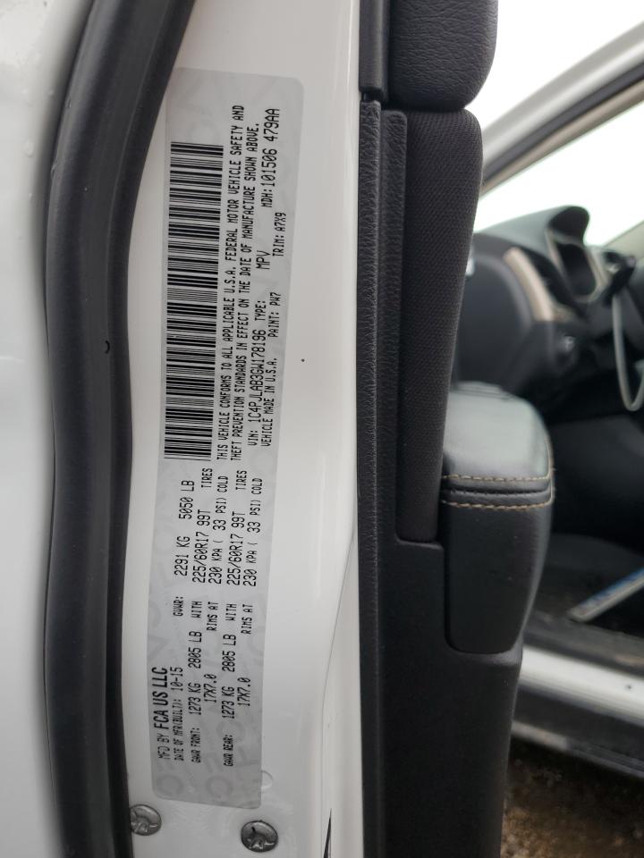 2016 Jeep Cherokee Sport VIN: 1C4PJLAB3GW178196 Lot: 69010745