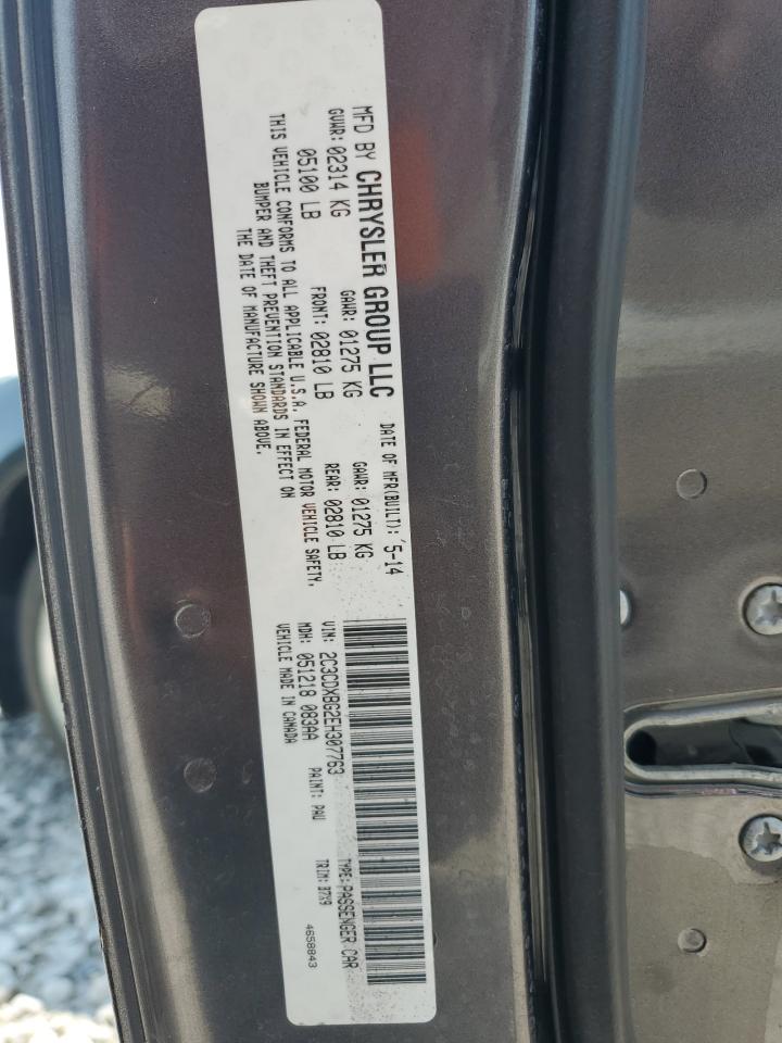 2014 Dodge Charger Se VIN: 2C3CDXBG2EH307763 Lot: 66108815