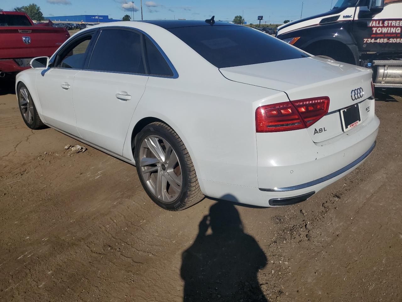 2014 Audi A8 L Quattro white null gas WAUR2AFD5EN005283 photo #3