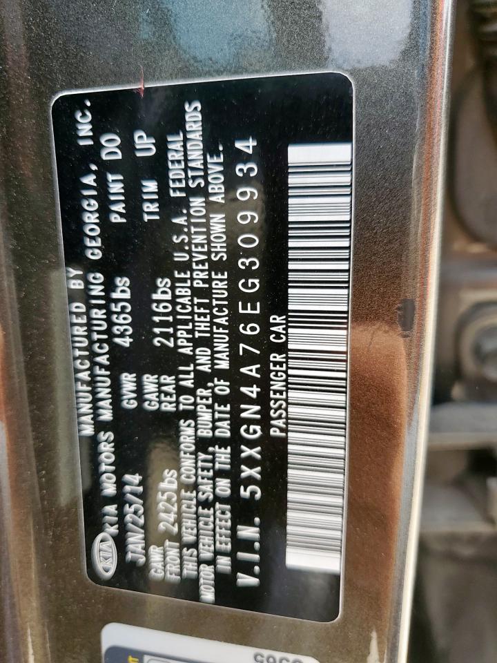 2014 Kia Optima Ex VIN: 5XXGN4A76EG309934 Lot: 70876675